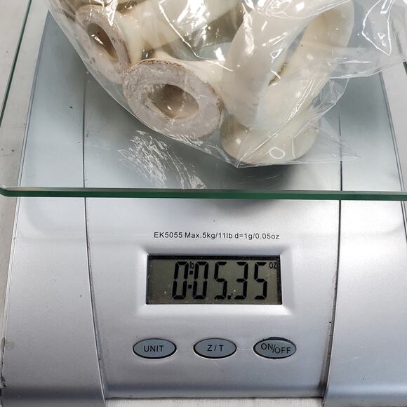 Vtg O'roark 1982 White Ceramic Napkin Ring Set Tableware Decor Retro Lot of 5 - Picture 8 of 8